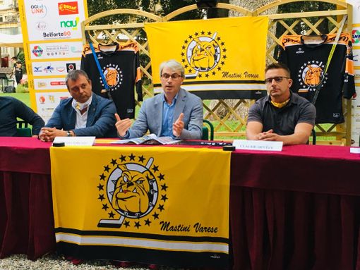 Galimberti alla presentazione dei Mastini: «La nuova pista ci sarà ma non la fai e non la smonti in un mese e mezzo». Torchio: «Quando il gioco si fa duro, i duri cominciano a giocare»