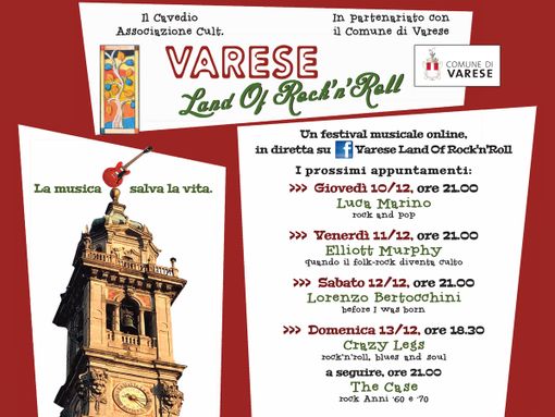 Varese Land Of Rock'n'Roll, seconda settimana di concerti online Varese Land Of Rock'n'Roll, seconda settimana di concerti online