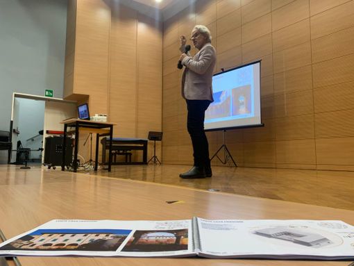 FOTO. Un cantiere con portineria: il primo step dello studentato che valorizzerà Biumo