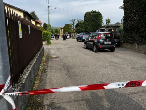 La casa di via Torino - foto del giorno dell'omicidio