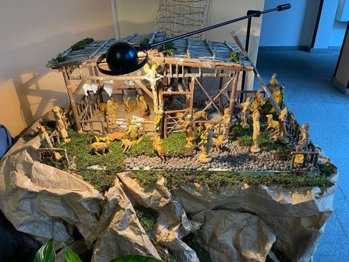 Uno dei presepi in mostra al convento delle suore di Ghirla Uno dei presepi in mostra al convento delle suore di Ghirla