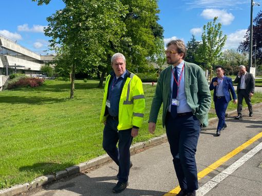 L'assessore regionale Guido Guidesi in visita ad Origgio