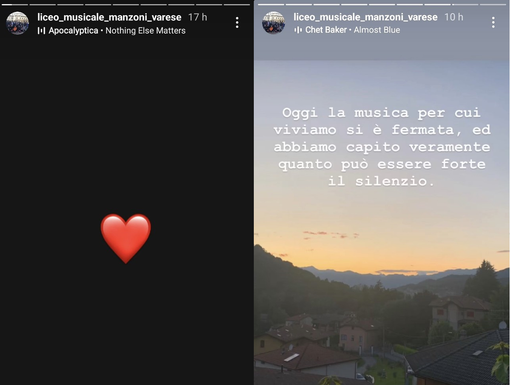 Il dolore del liceo espresso anche attraverso i social Il dolore del liceo espresso anche attraverso i social