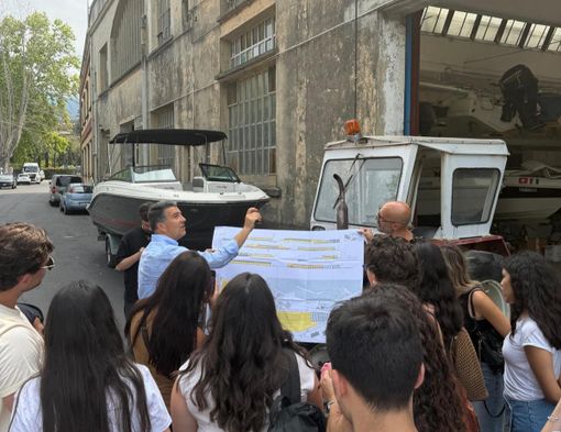 La visita degli studenti del Politecnico di Milano all'ex area Ratti di Luino