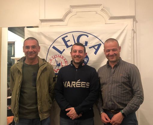 Da sinistra Antonio Palmieri, Davide Cataldo, Alessandro Casali