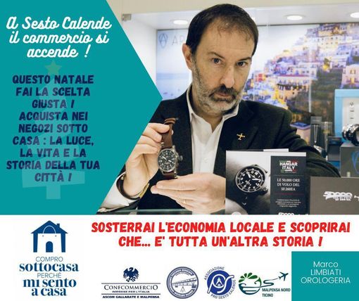 FOTO. Sesto Calende, i commercianti "ci mettono la faccia": «Comprate nei piccoli negozi»