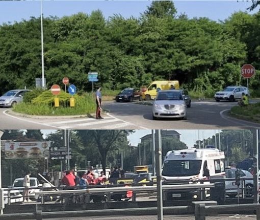 Sotto l'incidente di sabato a Busto, sopra quello di Solbiate dove perse la vita Luca Rusconi Sotto l'incidente di sabato a Busto, sopra quello di Solbiate dove perse la vita Luca Rusconi