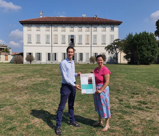 Andrea Pisani con la dottoressa Sabrina Maffioli