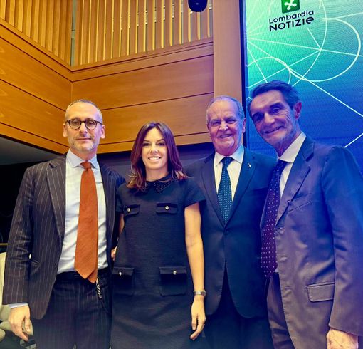 Da sinistra: Piazza, Tovaglieri, Calderoli e Fontana Da sinistra: Piazza, Tovaglieri, Calderoli e Fontana