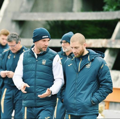 Andriy Shevchenko insieme al suo nuovo preparatore atletico: il professor Andrea Azzalin