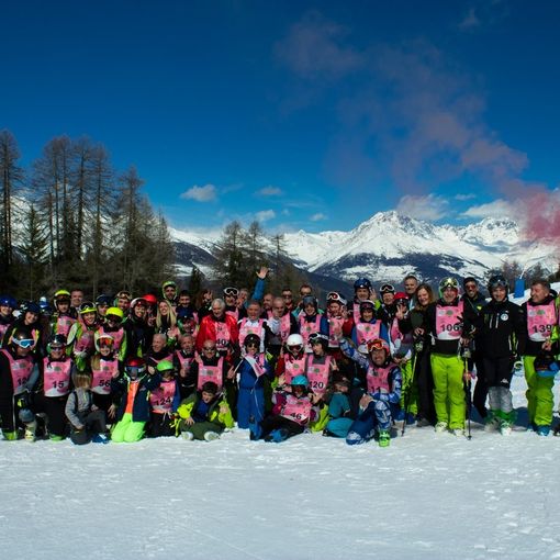 I partecipanti a &quot;Gigante in rosa&quot;