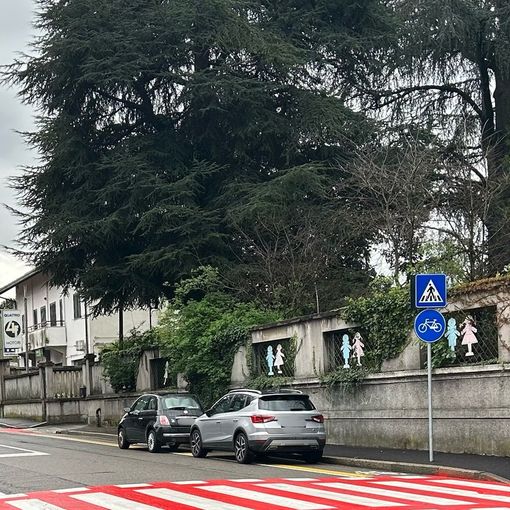 Parcheggi sulla pista ciclabile di via XX Settembre
