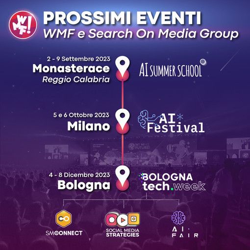 Proseguono gli eventi WMF: dopo il successo a Rimini, We Make Future arriva a Milano e Bologna