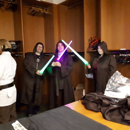 Uno scatto dal backstage di Villa Cagnola