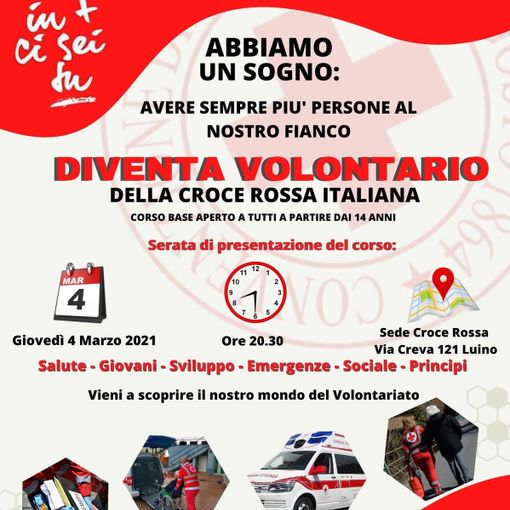 Parte il corso per diventare volontari della Croce Rossa di Luino: «Ogni piccolo aiuto è preziosissimo» Parte il corso per diventare volontari della Croce Rossa di Luino: «Ogni piccolo aiuto è preziosissimo»