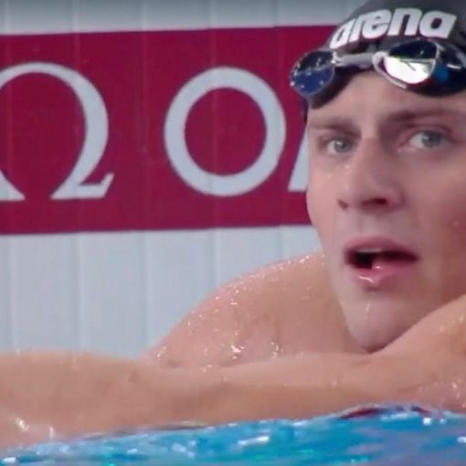 Nicolò Martinenghi, 24 anni, subito dopo la semifinale dei 100 rana ai Mondiali di Doha in Qatar