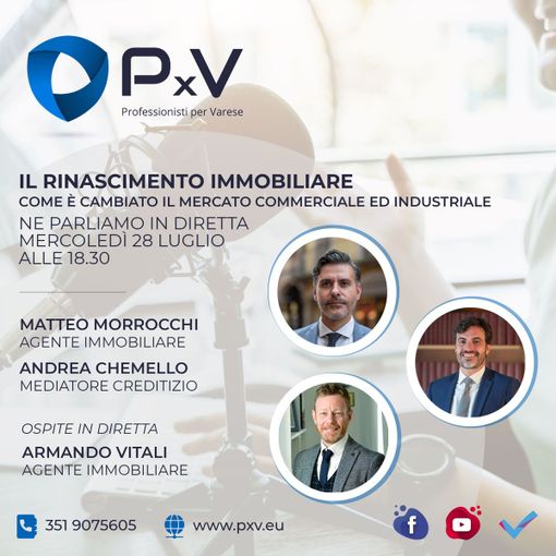 “Il Rinascimento immobiliare”: una nuova era analizzata da tre professionisti di PxV