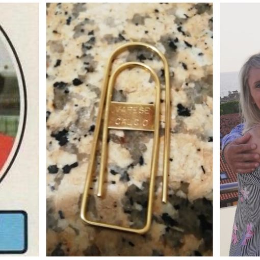 Rosolo Vailati in biancorosso e oggi con la moglie Edda: in mezzo il portasoldi regalato dal Varese Calcio ai giocatori un Natale di oltre quarant'anni fa. Anche grazie a quel dono nacque la storia d'amore dell'indimenticabile Paolo Doto e la sua Stella