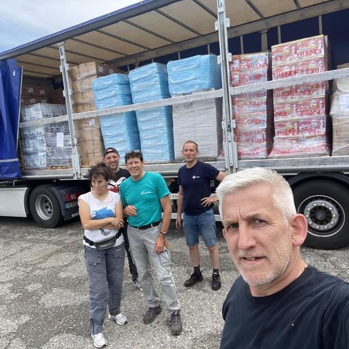 Dopo l'Ucraina l'Emilia Romagna: il tir con 87 quintali di solidarietà è partito