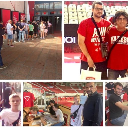 FOTO e VIDEO - La voglia di &quot;tessera&quot; vince ancora a Masnago: via alla campagna abbonamenti biancorossa
