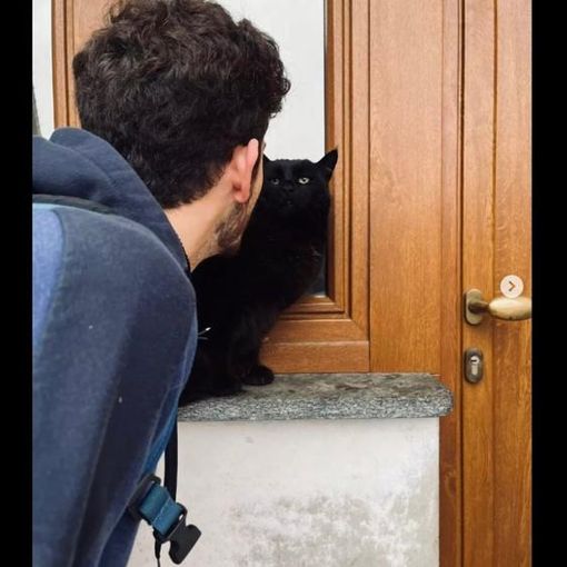 Una tenera immagine dal profilo Instagram di Christian: ce lo ricordiamo così felice