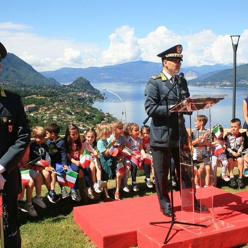 FOTO E VIDEO. A Brezzo di Bedero un'area giochi dedicata alle Fiamme Gialle