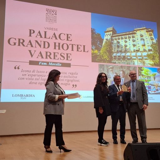 Il Palace Hotel di Varese premiato come struttura ricettiva storica e di qualità in Lombardia