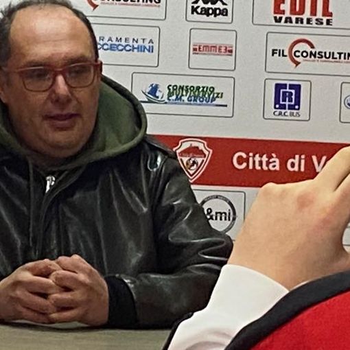 Amirante oggi in sala stampa dopo l'ennesimo ko del Varese