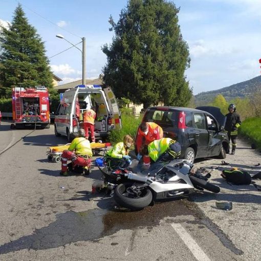 Schianto mortale tra un'auto e una moto a Laveno: la vittima è l'imprenditore di Monvalle Mauro Nangeroni