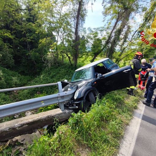L'auto dopo l'incidente