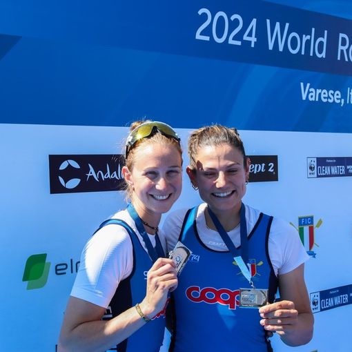 Federica Cesarini insieme a Valentina Rodini alla Coppa del Mondo di Varese 2024