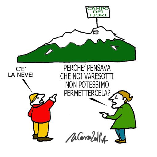 Neve al Campo dei Fiori, una bella sorpresa Neve al Campo dei Fiori, una bella sorpresa