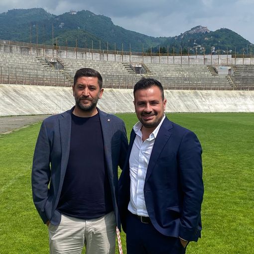 Roberto Floris, 45 anni, e Antonio Montanaro, 38 anni, neo allenatore e direttore sportivo del Varese