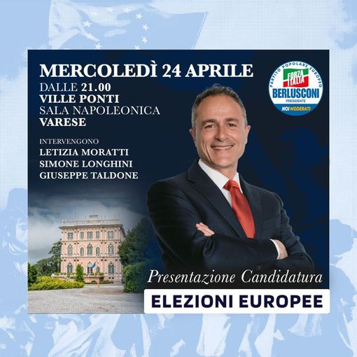A Varese il lancio del progetto europeo di Marco Reguzzoni