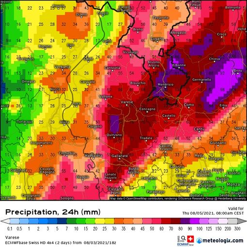Maltempo, nelle prossime ore ancora pioggia, vento e grandine
