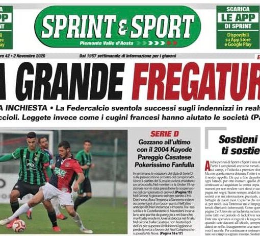 Il numero in edicola di Sprint e Sport