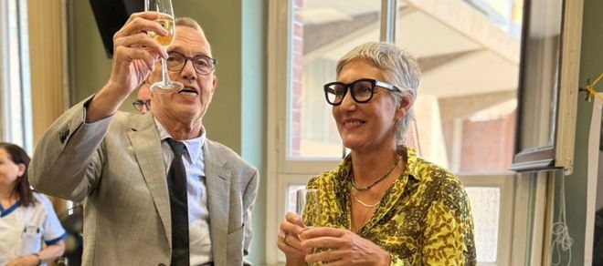 Il dottor Scandroglio con la dg Daniela Bianchi Il dottor Scandroglio con la dg Daniela Bianchi