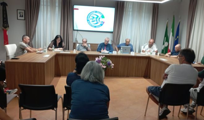 Un momento dell'incontro di Brebbia degli allenatori di calcio dei settori giovanili