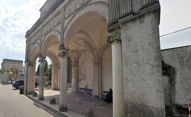 L'ingresso del Cimitero Monumentale di Giubiano L'ingresso del Cimitero Monumentale di Giubiano