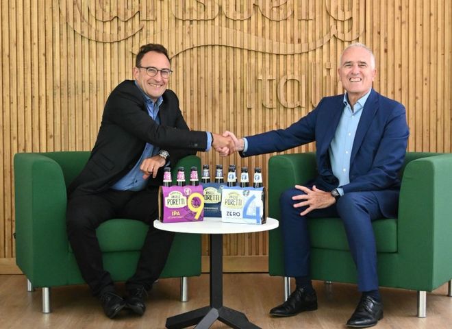 Olivier Dubost, Managing Director di Carlsberg Italia, e Luigi Galdabini, presidente di Confindustria Luigi Galdabini Olivier Dubost, Managing Director di Carlsberg Italia, e Luigi Galdabini, presidente di Confindustria Luigi Galdabini