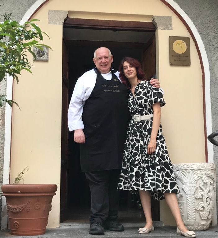 Venanzio Pedrinelli con la figlia Alice