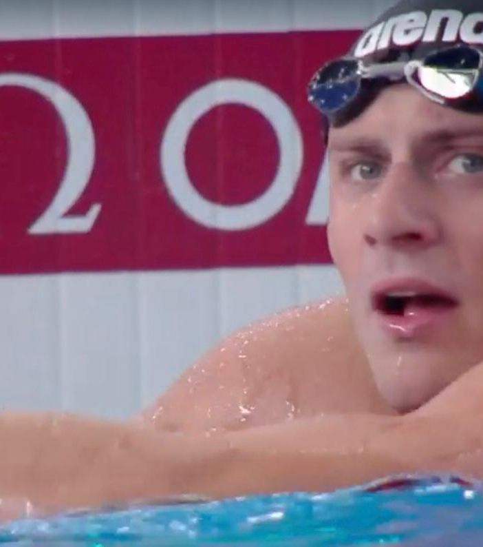 Nicolò Martinenghi, 24 anni, subito dopo la semifinale dei 100 rana ai Mondiali di Doha in Qatar