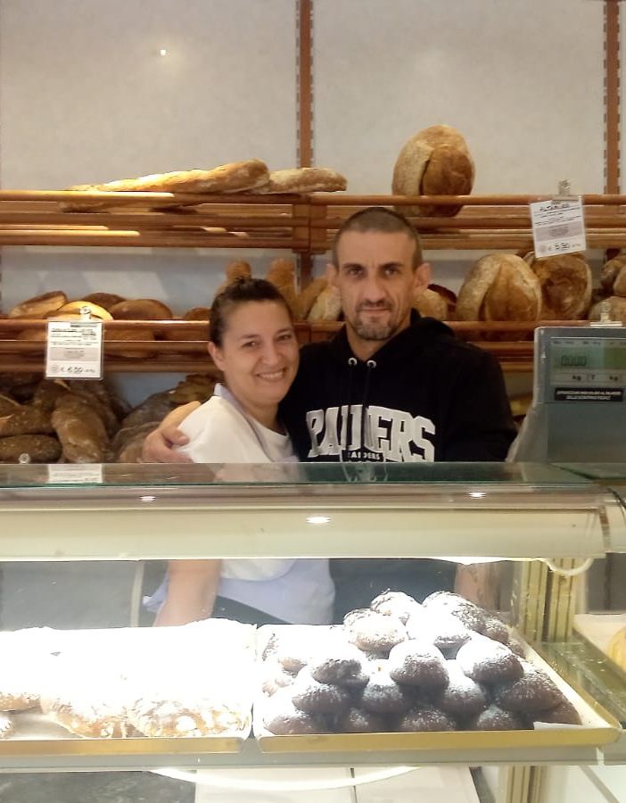 Michela Lombardi e Matteo Fusi, gestori del panificio varesino &quot;Il pane del Teo&quot;