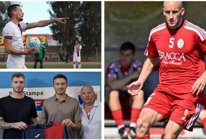 Il Varese accoglie dal Bra Paolo Ropolo (sopra a sinistra), 31 anni, e dal Villa Valle Giusto Priola, a destra, 34 anni, e saluta Niccolò Cottarelli, 26 anni e 7 gol nell'ultima stagione, presentato oggi dal Vado (qui sopra)