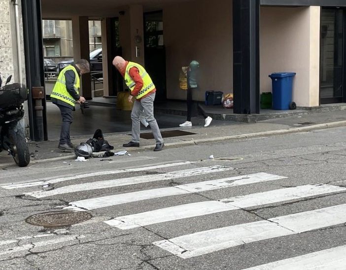 Il luogo dell'incidente in via Magenta a Varese dove ha perso la vita Augusta Catelotti