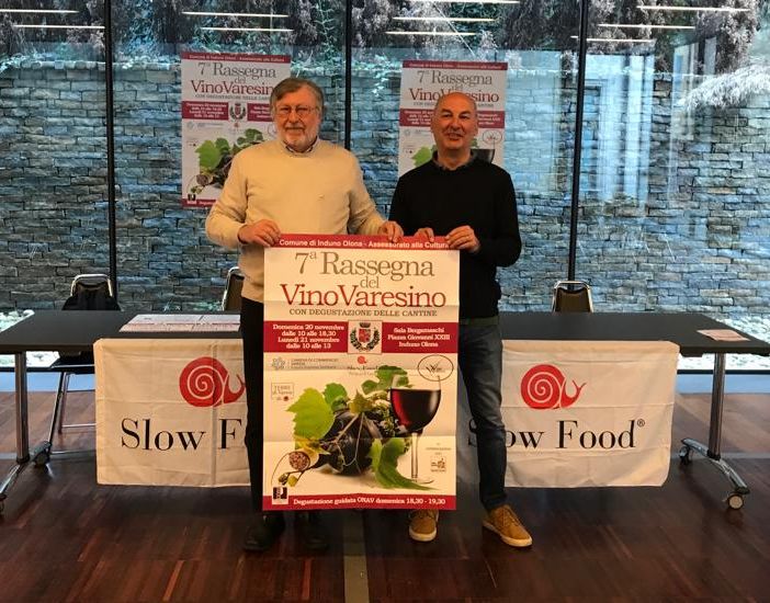 Claudio Moroni di Slow Food Varese e il consigliere comunale Maurizio Tortosa