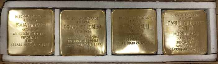 Somma Lombardo: quattro pietre d’inciampo per tenere viva la Memoria Somma Lombardo: quattro pietre d’inciampo per tenere viva la Memoria