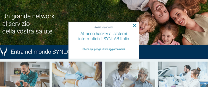 Attacco hacker ai sistemi informatici di Synlab Italia Attacco hacker ai sistemi informatici di Synlab Italia