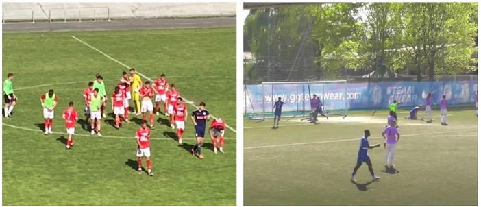 Zazzi gol finisce sotto la tribuna Zazzi gol finisce sotto la tribuna