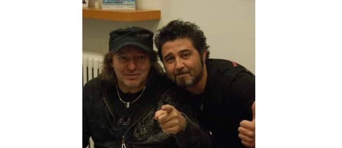 Ago Cannalire e Vasco Rossi, una foto che amava molto - per cortesia della famigiia
